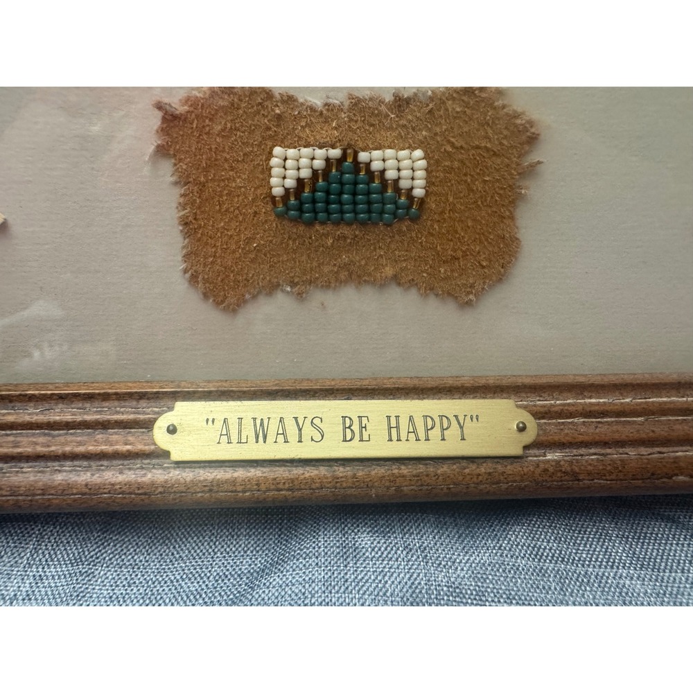 Karren Amaro Always Be Happy Native American Signed Print 176/500 Framed 1989 - Picture 4 of 10